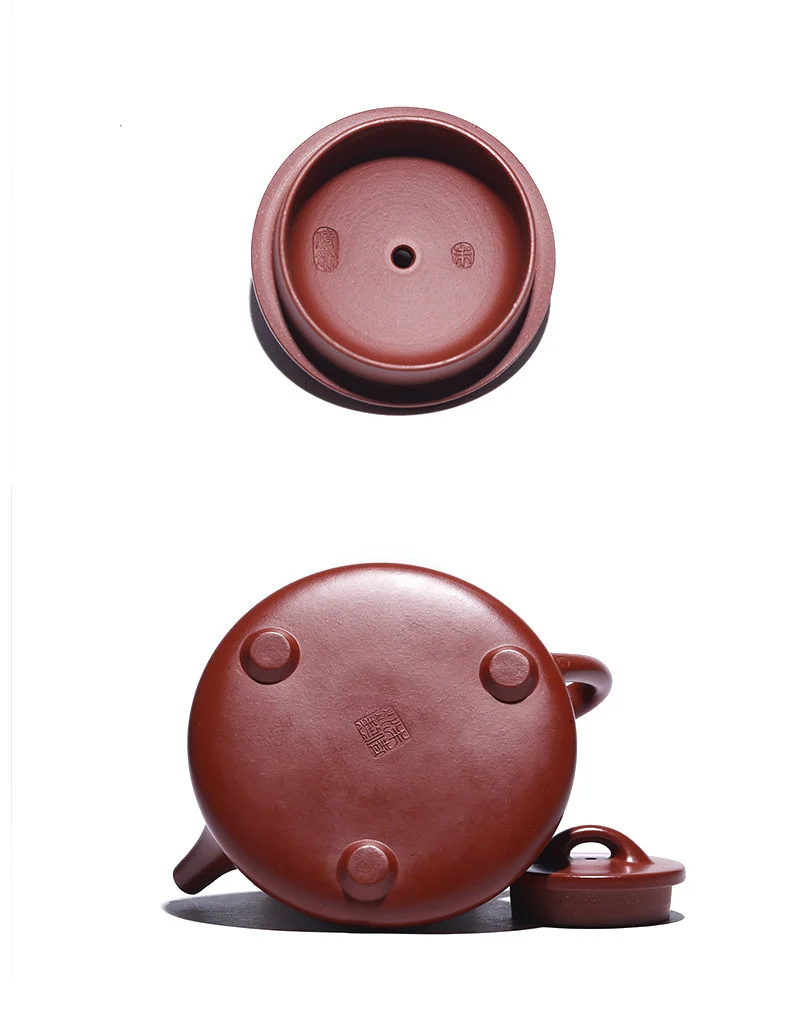 宜兴紫砂壶纯手工刻山水泡茶壶原矿大红袍家用紫砂茶具景舟石瓢壶 详情图 20