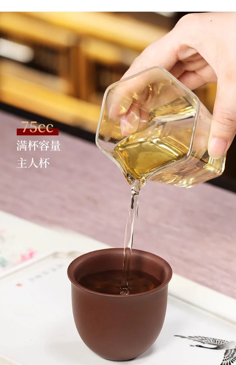 宜兴紫砂主人杯功夫茶杯个人专用小杯茶盏茶碗原矿紫泥铃铛品茗杯 详情图 6