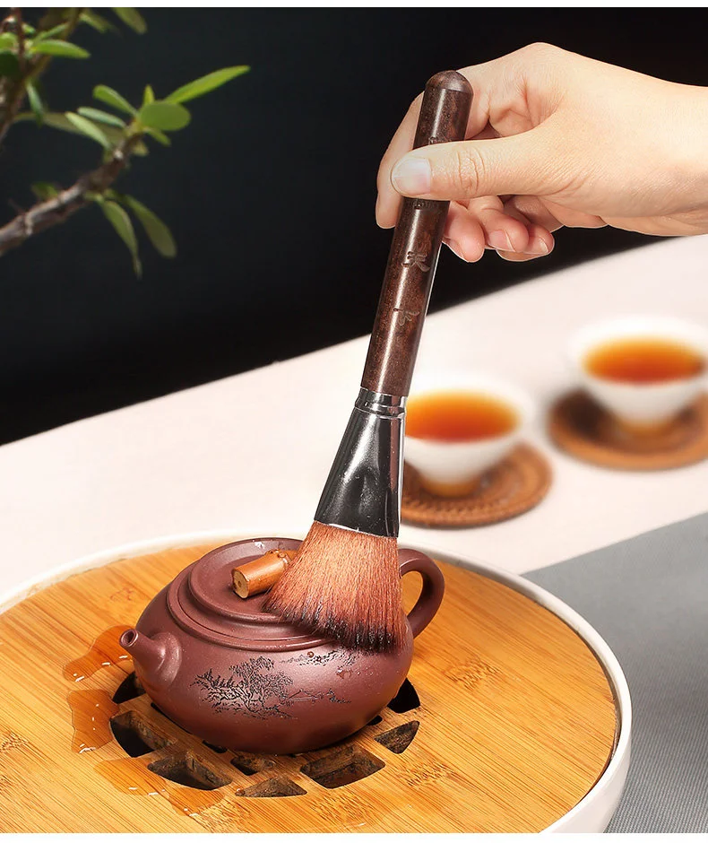 鸡翅木养壶笔养壶刷洗壶笔茶刷功夫茶具配件茶道用具茶盘茶台配件 详情图 6