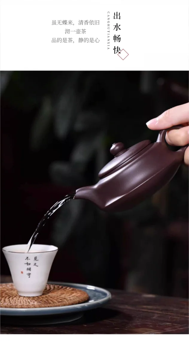 藏壶天下宜兴紫砂壶纯手工老紫泥泡茶壶家用功夫茶具单壶一帆风顺 详情图 9