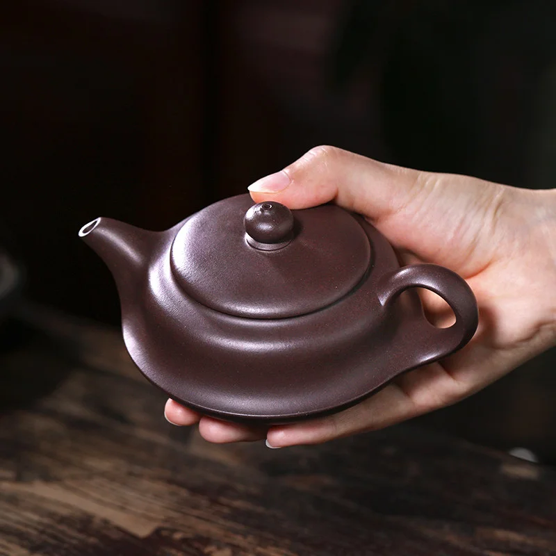 藏壶天下宜兴紫砂壶纯手工老紫泥泡茶壶家用功夫茶具单壶一帆风顺 - 4