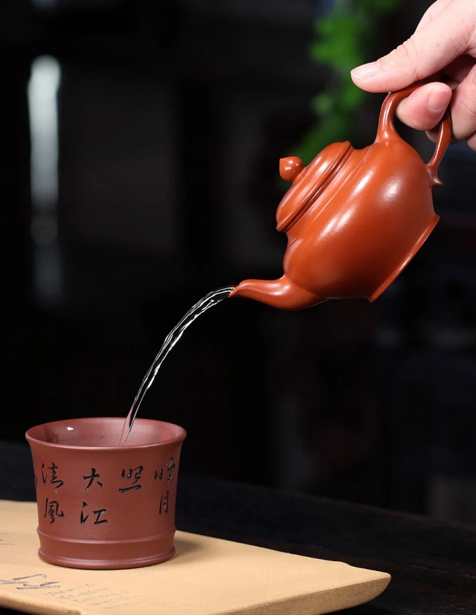 小容量宜兴紫砂壶纯手工功夫茶具原矿小煤窑朱泥小品泡茶壶笑樱壶 详情图 18
