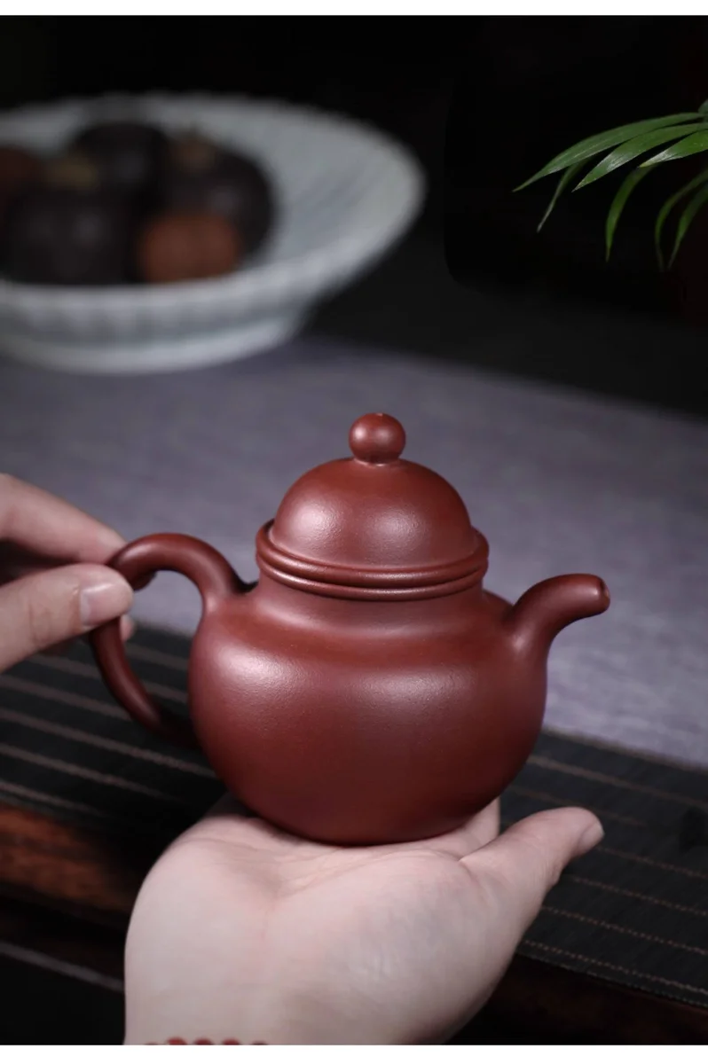 宜兴紫砂壶纯手工小茶壶单人紫砂茶具家用泡茶壶原矿底槽清掇球壶 详情图 10