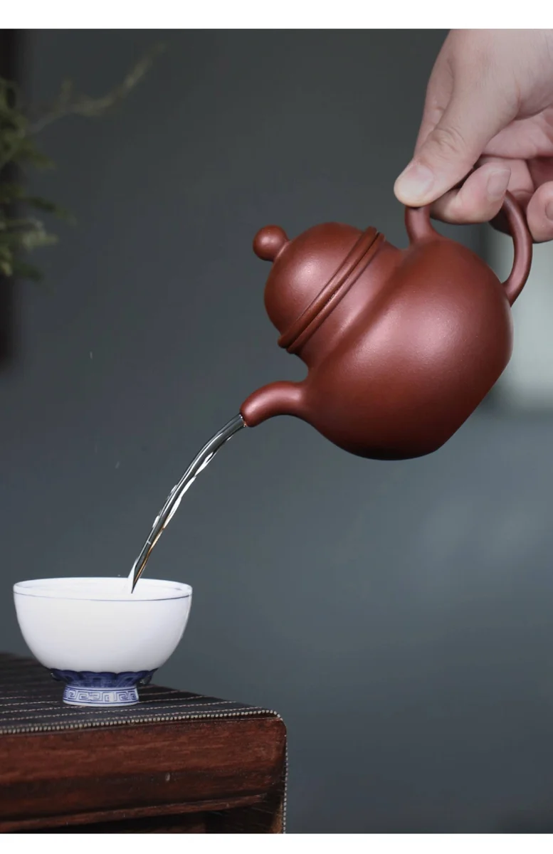 宜兴紫砂壶纯手工小茶壶单人紫砂茶具家用泡茶壶原矿底槽清掇球壶 详情图 13