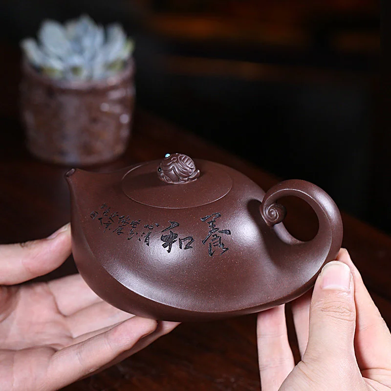 藏壶天下原矿紫泥宜兴紫砂壶纯手工泡茶壶家用紫砂功夫茶具养和壶 - 5