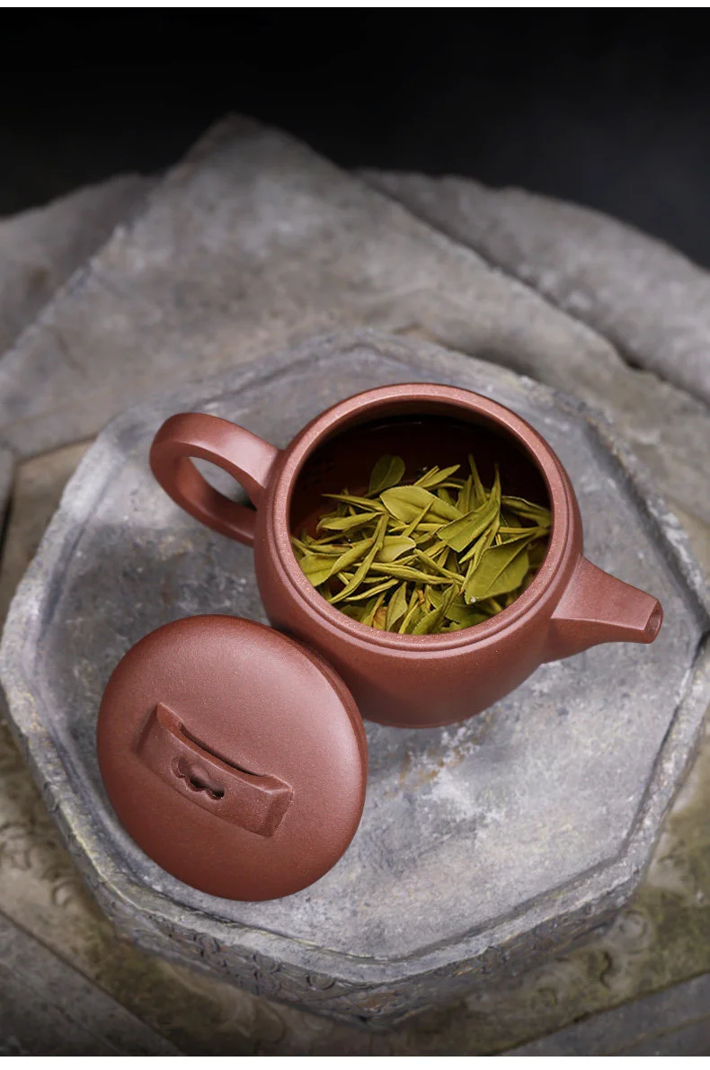 宜兴紫砂壶纯手工小茶壶原矿紫泥小容量家用功夫茶具单大口汉瓦壶 详情图 10