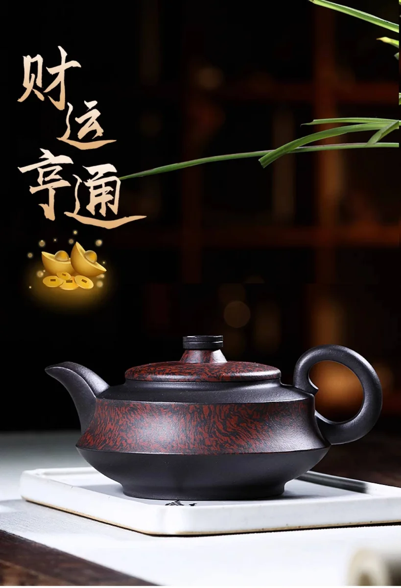 藏壶天下宜兴紫砂壶纯手工绞泥泡茶壶原矿紫泥大容量家用茶具单壶 详情图 1