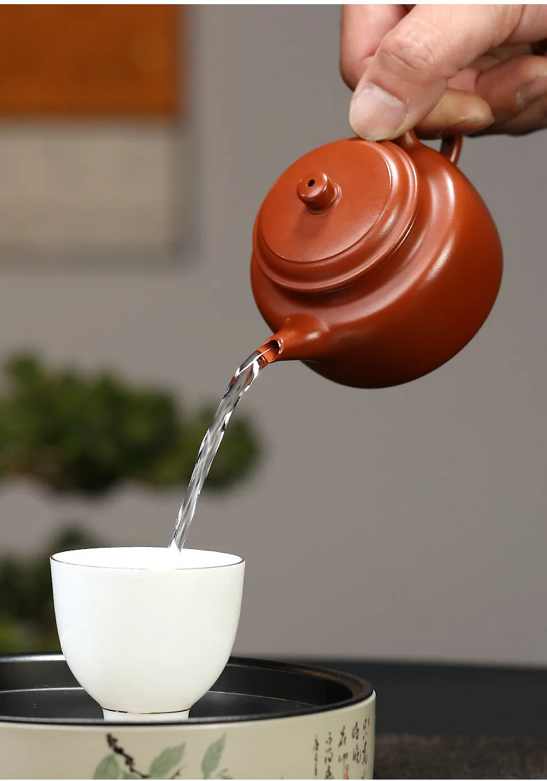小容量宜兴紫砂壶纯手工功夫茶具原矿小煤窑朱泥一人用泡茶壶德钟 详情图 21
