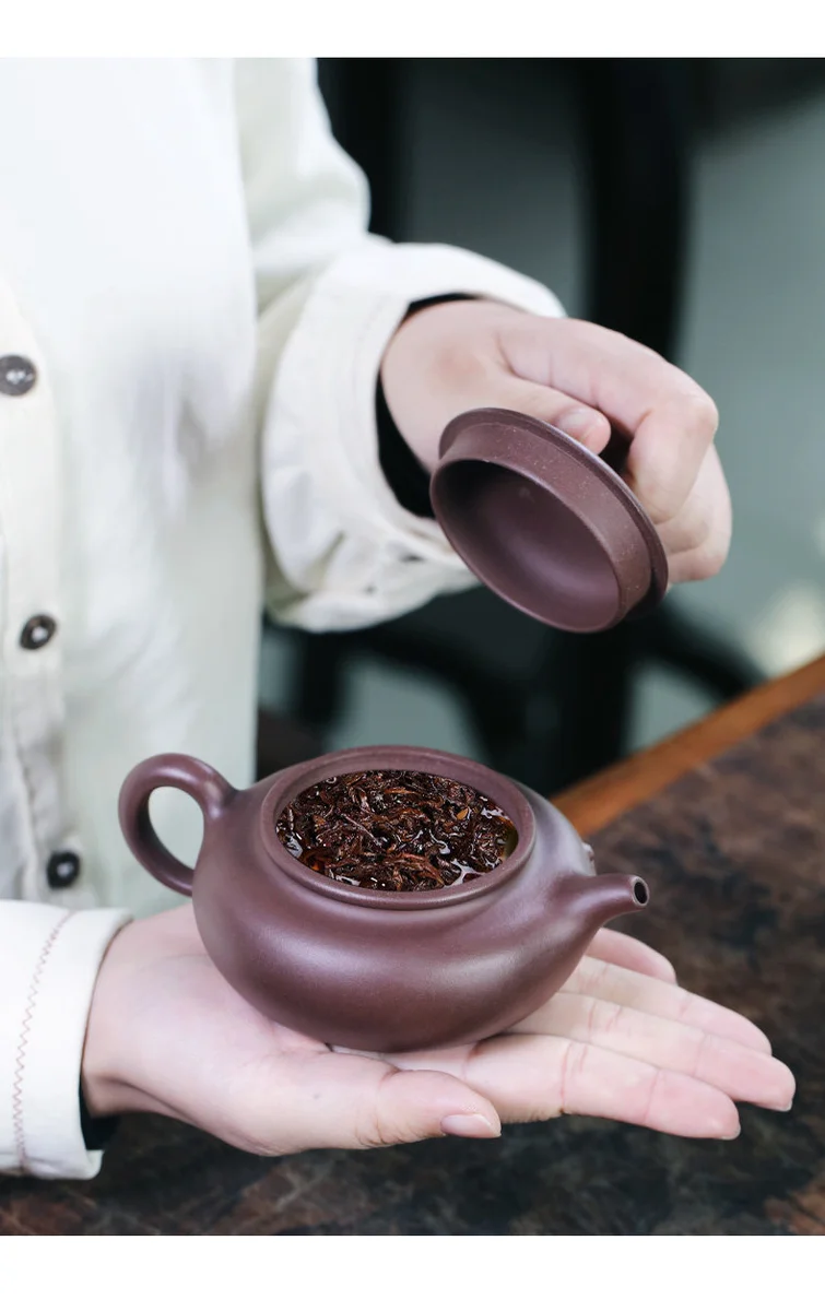藏壶天下宜兴紫砂壶纯手工茶壶原矿紫泥紫砂茶具泡茶壶如意仿古壶 详情图 9