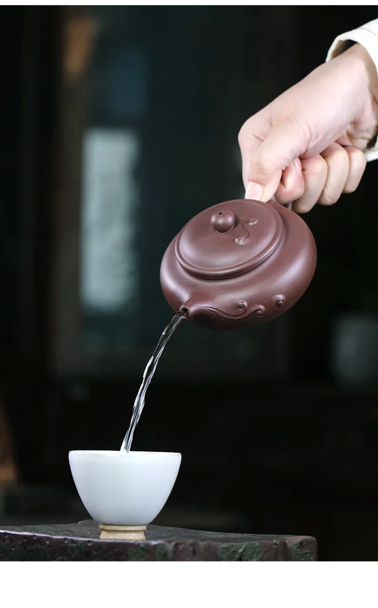 藏壶天下宜兴紫砂壶纯手工茶壶原矿紫泥紫砂茶具泡茶壶如意仿古壶 详情图 14