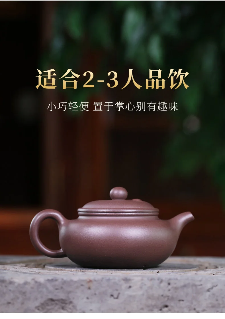 藏壶天下宜兴紫砂壶纯手工茶壶原矿紫泥紫砂茶具泡茶壶如意仿古壶 详情图 4