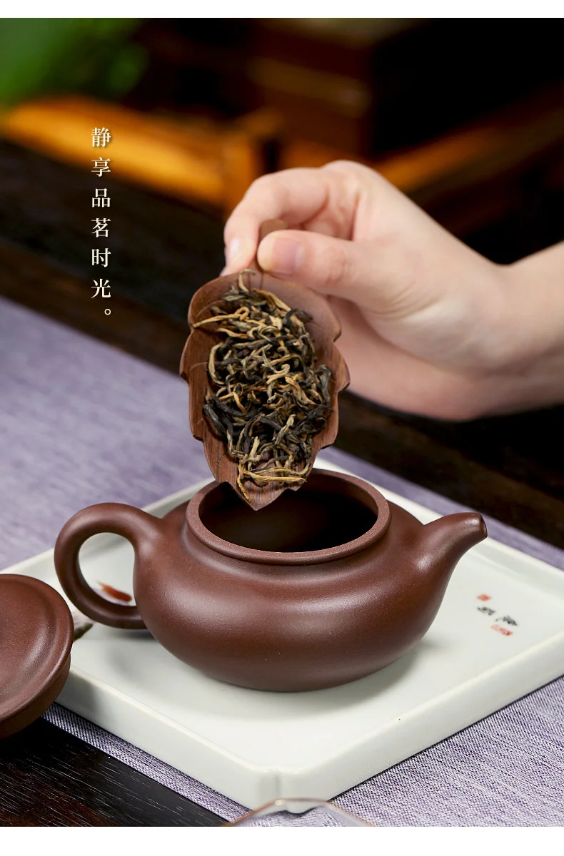藏壶天下宜兴紫砂壶纯手工功夫茶具单壶原矿紫泥家用泡茶壶仿古壶 详情图 9