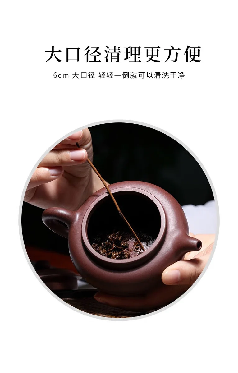 藏壶天下宜兴紫砂壶纯手工功夫茶具单壶原矿紫泥家用泡茶壶仿古壶 详情图 10
