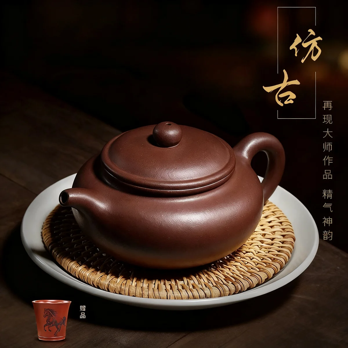 藏壶天下宜兴紫砂壶纯手工功夫茶具单壶原矿紫泥家用泡茶壶仿古壶