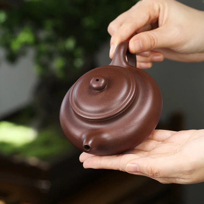 藏壶天下宜兴紫砂壶纯手工功夫茶具单壶原矿紫泥家用泡茶壶仿古壶 - 5