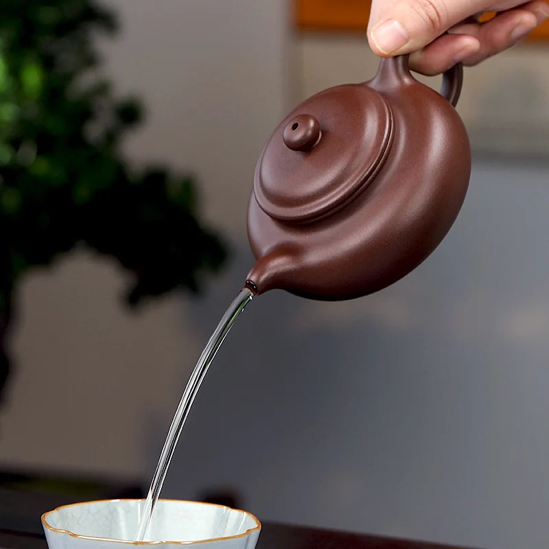 藏壶天下宜兴紫砂壶纯手工功夫茶具单壶原矿紫泥家用泡茶壶仿古壶 - 6