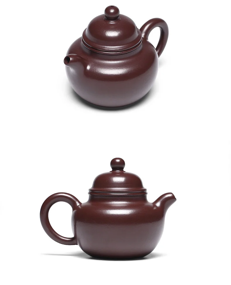 宜兴紫砂壶纯手工小容量泡茶壶原矿紫茄泥一人用功夫茶具小品掇球 详情图 19