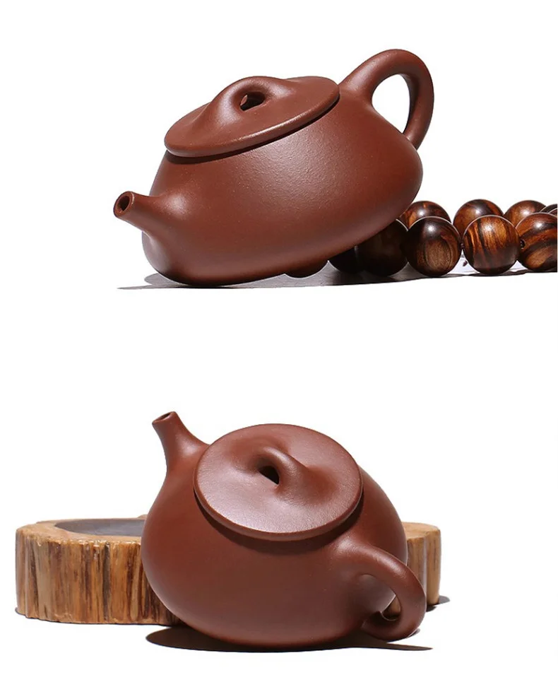 宜兴紫砂壶纯手工茶壶单人泡茶壶家用紫砂茶具单壶底槽清景舟石瓢 详情图 18