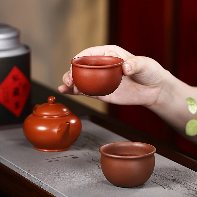 纯手工宜兴紫砂杯个人专用主人杯小口茶杯品茗杯紫泥茶缸茶碗小杯 - 6
