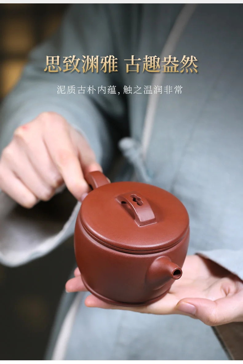原矿底槽清正宗宜兴紫砂壶纯手工茶壶家用茶具大口汉瓦泡茶壶单壶 详情图 9