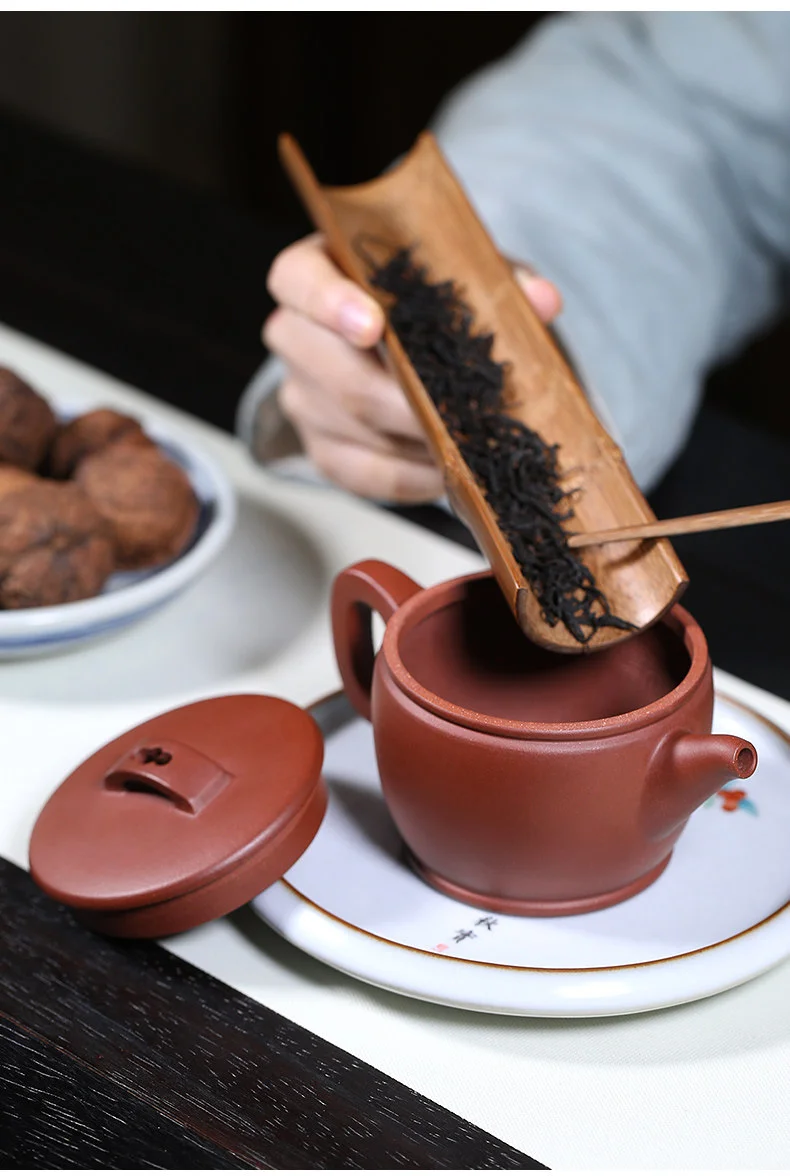 原矿底槽清正宗宜兴紫砂壶纯手工茶壶家用茶具大口汉瓦泡茶壶单壶 详情图 13
