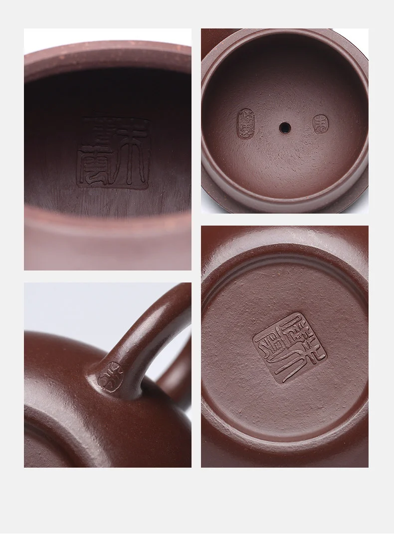 小容量宜兴紫砂壶纯手工功夫茶具单壶原矿紫茄泥一人用泡茶壶梨形 详情图 12