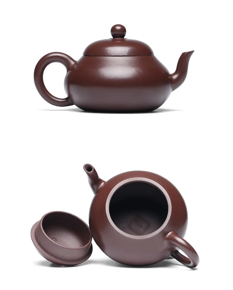 小容量宜兴紫砂壶纯手工功夫茶具单壶原矿紫茄泥一人用泡茶壶梨形 详情图 19