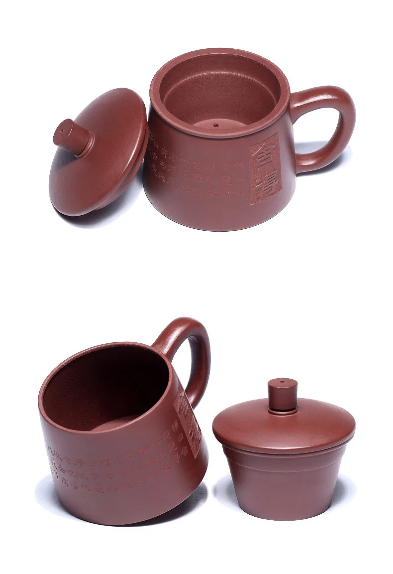宜兴紫砂茶具泡茶杯男士紫砂杯带过滤功夫茶杯盖杯个人专用主人杯 详情图 20