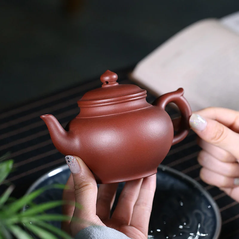 藏壶天下宜兴紫砂壶名家纯手工茶壶家用茶具原矿底槽清笑樱壶单壶 - 4