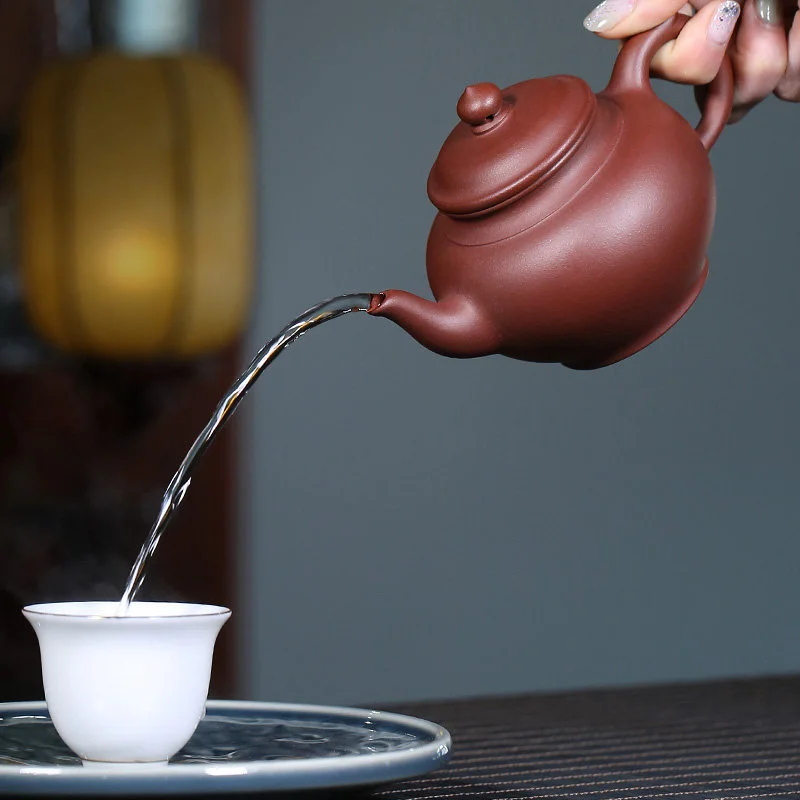 藏壶天下宜兴紫砂壶名家纯手工茶壶家用茶具原矿底槽清笑樱壶单壶 - 5