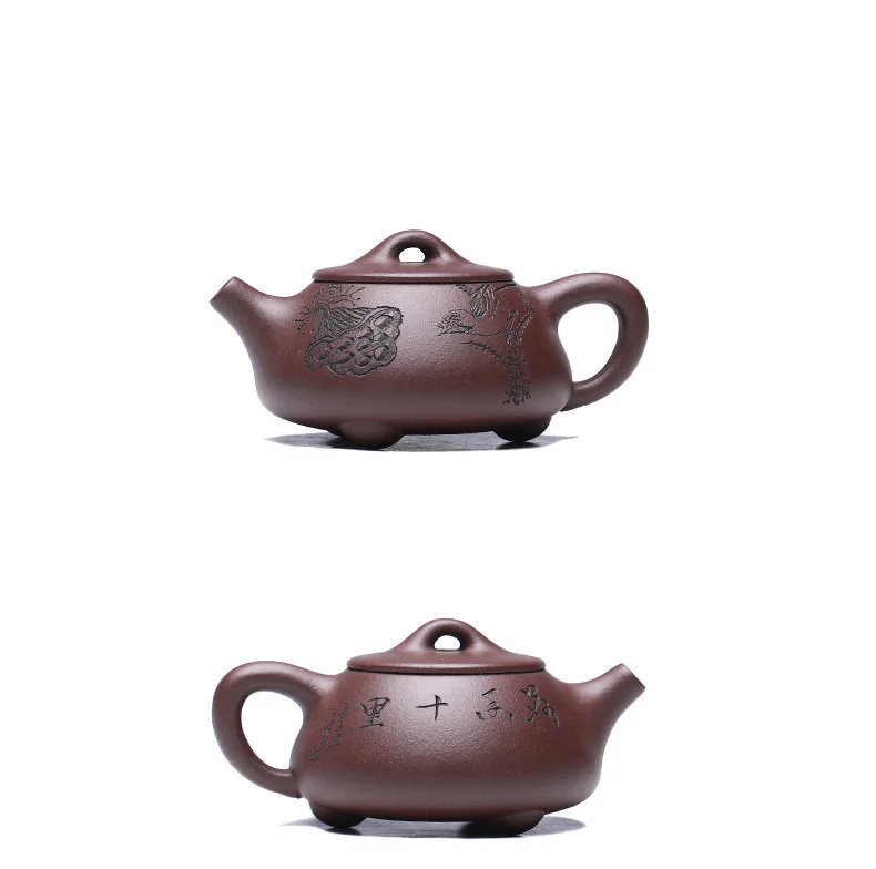 小容量宜兴紫砂壶纯手工功夫茶具办公家用小茶壶一人用紫泥石瓢壶 详情图 13