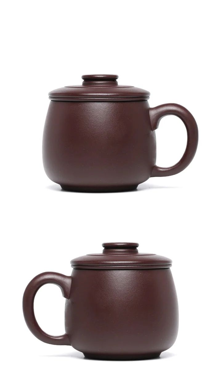 礼品定制大容量紫砂杯茶水分离茶具带过滤茶杯隔舱办公杯素心盖杯 详情图 23