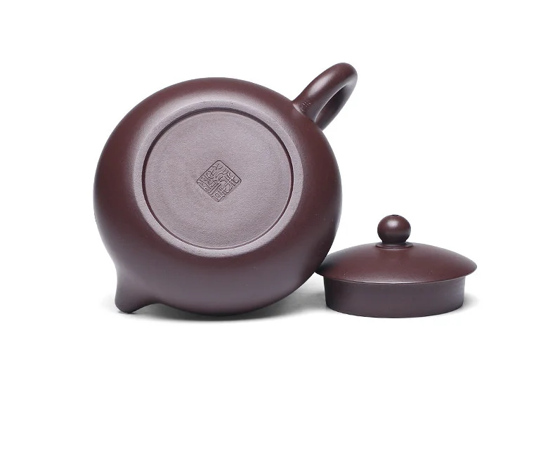宜兴紫砂壶纯手工刻绘梅花功夫茶具单壶原矿紫泥家用泡茶壶扁西施 详情图 30