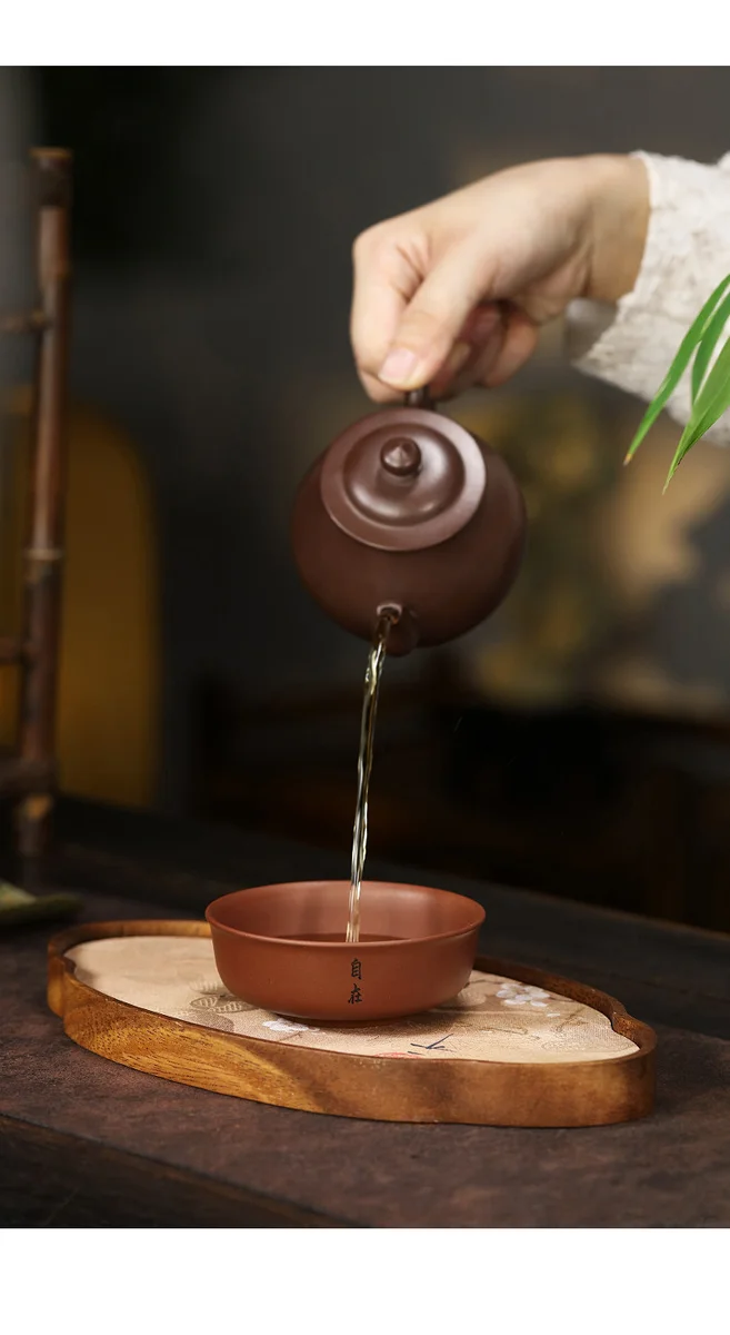 宜兴紫砂杯个人专用主人杯纯手工普洱杯紫泥大红袍品茗杯茶盏茶碗 详情图 6