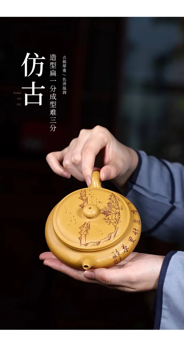 藏壶天下宜兴紫砂壶纯手工泡茶壶原矿段泥单人家用茶具大口仿古壶 详情图 3