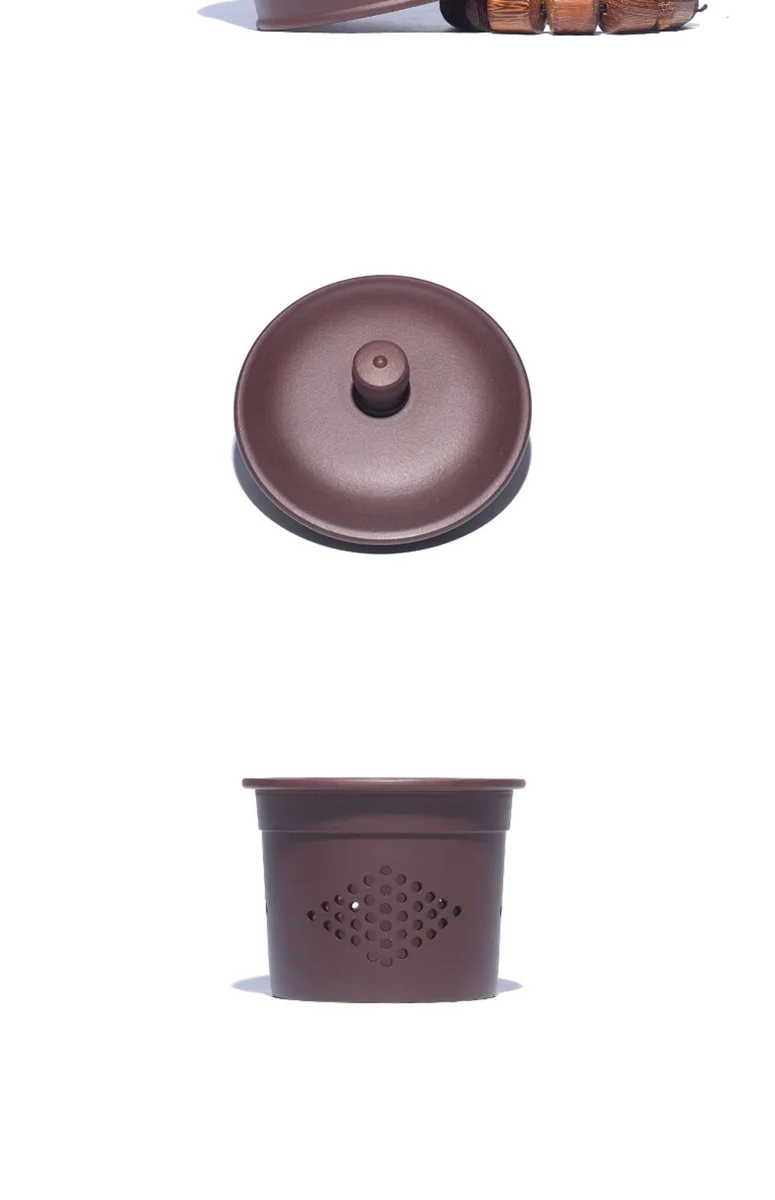 宜兴原矿紫砂杯纯手工带盖茶杯隔舱内胆过滤大容量办公杯海纳百川 详情图 15