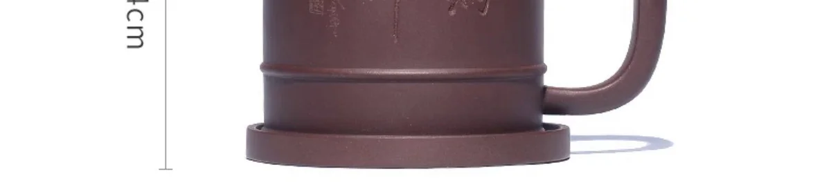 宜兴原矿紫砂杯纯手工带盖茶杯隔舱内胆过滤大容量办公杯海纳百川 详情图 4