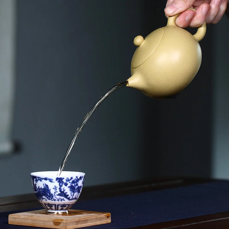 宜兴紫砂壶纯手工小茶壶紫砂茶具泡茶壶原矿本山绿泥全手工西施壶 - 5