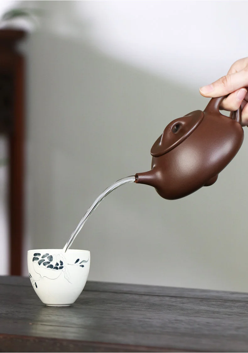 宜兴紫砂壶纯手工泡茶壶原矿一厂老紫泥功夫茶具全手工景舟石瓢壶 详情图 19