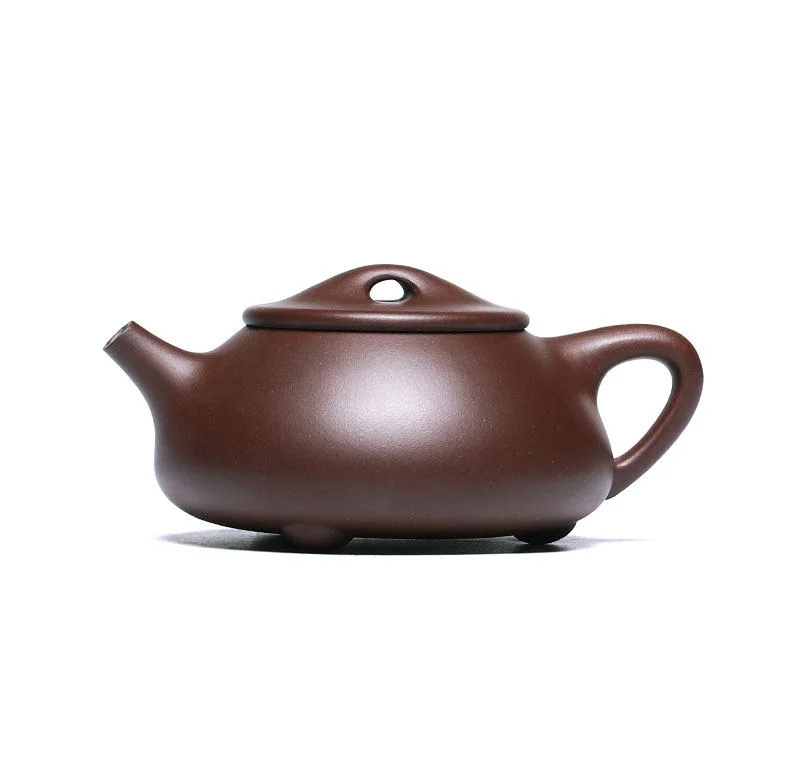 宜兴紫砂壶纯手工名家紫砂茶具单壶原矿紫泥泡茶壶全手工景舟石瓢 详情图 21