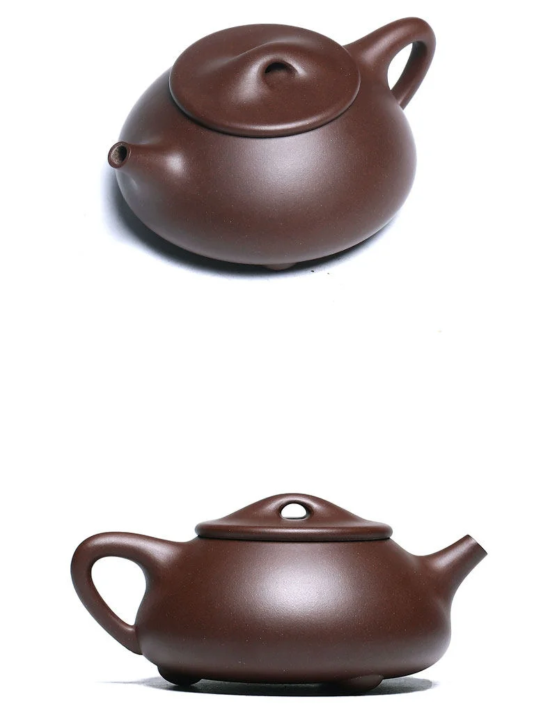 宜兴紫砂壶纯手工名家紫砂茶具单壶原矿紫泥泡茶壶全手工景舟石瓢 详情图 22
