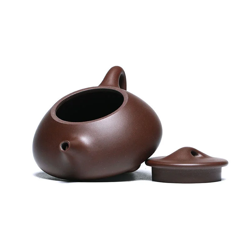 宜兴紫砂壶纯手工名家紫砂茶具单壶原矿紫泥泡茶壶全手工景舟石瓢 详情图 23