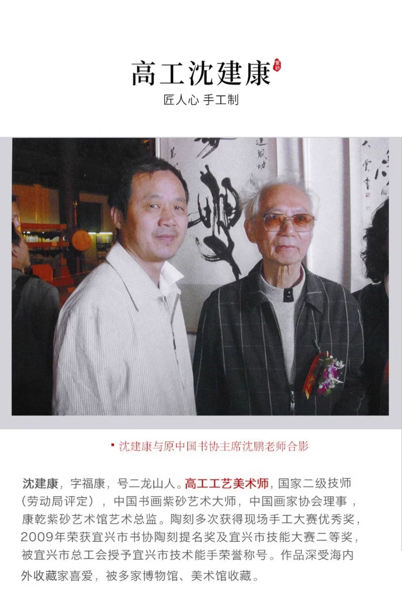 紫砂壶宜兴全手工国高工纯手工刻绘大红袍270cc单壶泡茶壶具影瓢 详情图 2