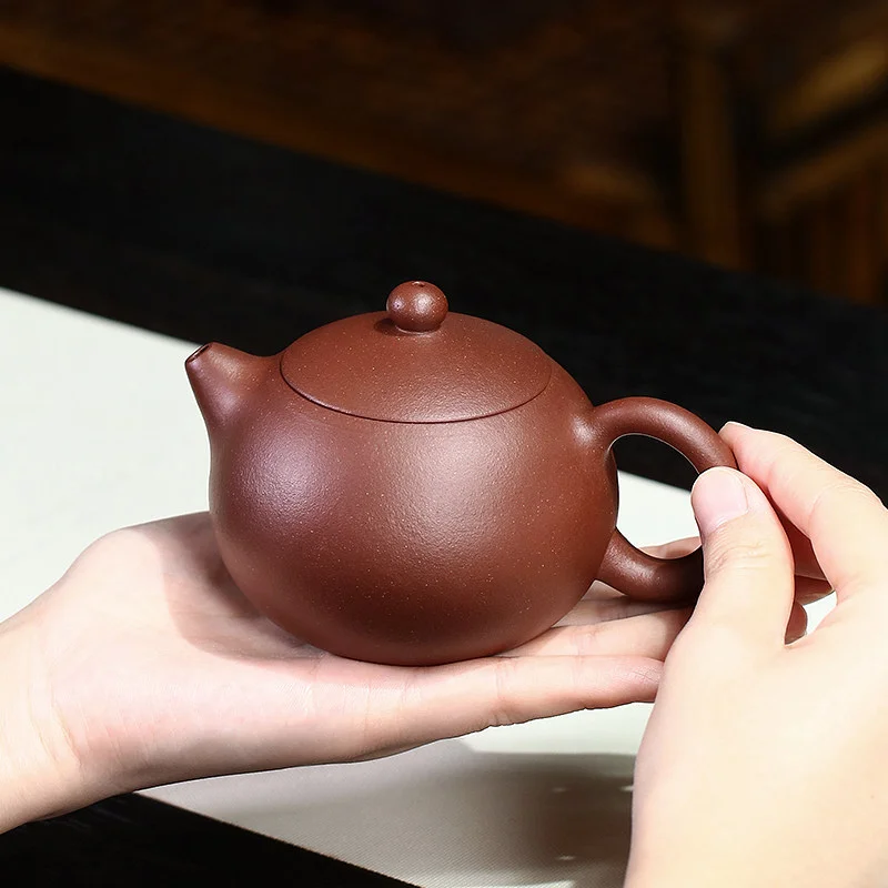 小容量宜兴纯手工紫砂壶茶具家用茶壶单壶原矿底槽清全手工西施壶 - 4