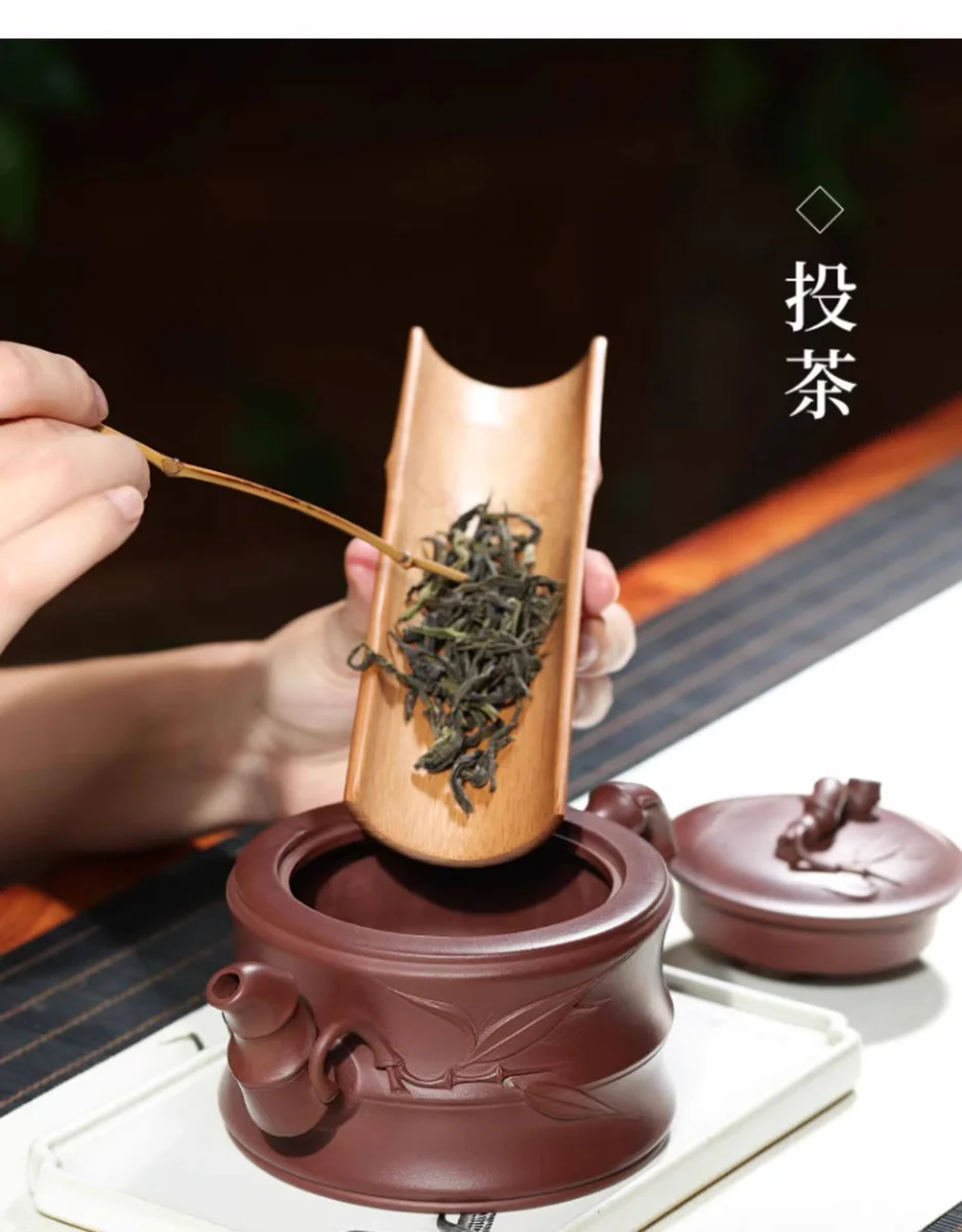 藏壶天下宜兴紫砂壶纯手工竹段茶壶单壶大容量家用紫砂茶具竹节壶 详情图 13