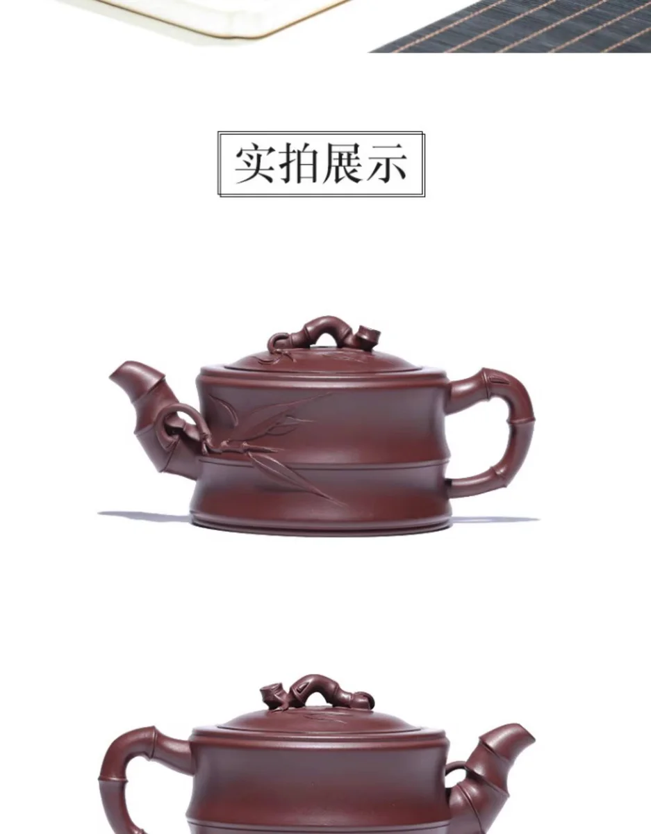 藏壶天下宜兴紫砂壶纯手工竹段茶壶单壶大容量家用紫砂茶具竹节壶 详情图 20