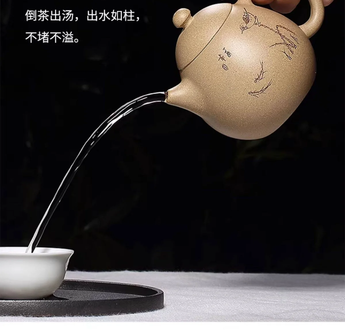 宜兴紫砂茶具段泥龙蛋紫砂壶纯手工小茶壶单人小容量一人用泡茶壶 详情图 11