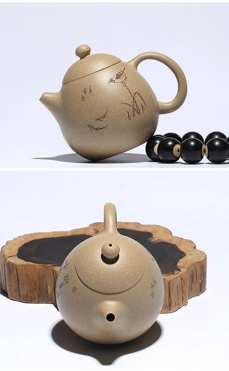 宜兴紫砂茶具段泥龙蛋紫砂壶纯手工小茶壶单人小容量一人用泡茶壶 详情图 14