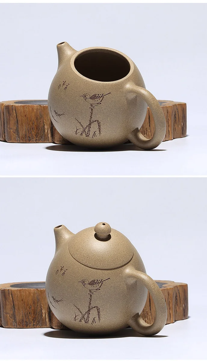 宜兴紫砂茶具段泥龙蛋紫砂壶纯手工小茶壶单人小容量一人用泡茶壶 详情图 15