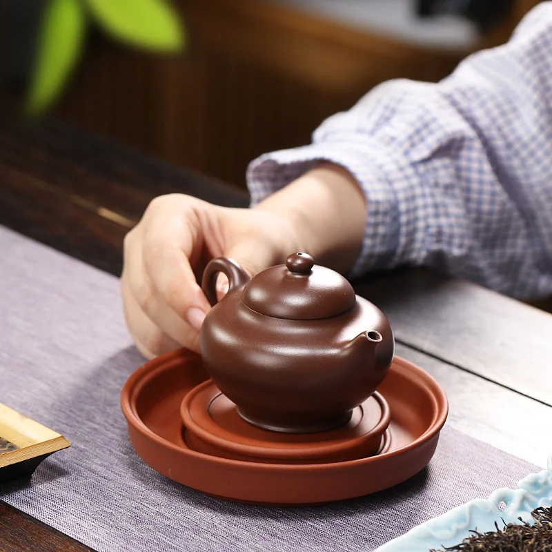 功夫茶具配件紫砂小茶盘壶承蓄水小型干泡台茶托盘家用小茶台茶承 - 6